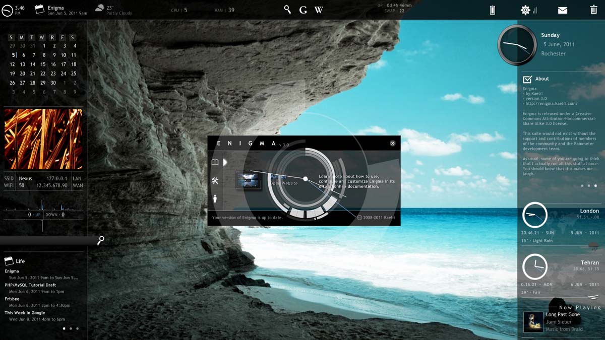 how to install rainmeter skins