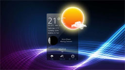 weather app rainmeter skin