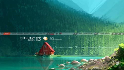 sticky Bar Rainmeter 